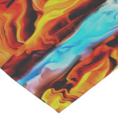 Hete en koude elementen Acrylzuur Abstract Korte Tafelloper (Hoek)