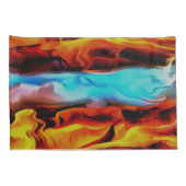 Hete en koude elementen Acrylzuur Abstract Kussensloop (Achterkant-Rechts)