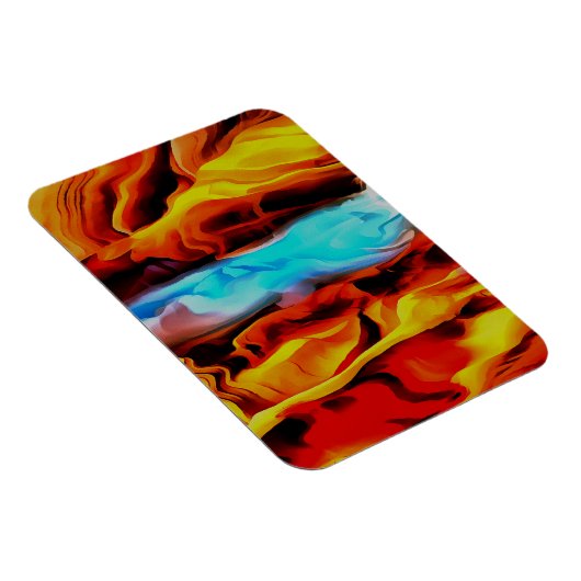 Hete en koude elementen Acrylzuur Abstract Magneet (Rechterzijde)