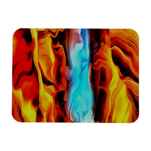 Hete en koude elementen Acrylzuur Abstract Magneet (Horizontaal)