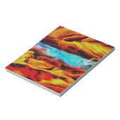 Hete en koude elementen Acrylzuur Abstract Notitieblok (Linkerzijde)