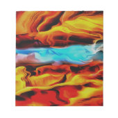 Hete en koude elementen Acrylzuur Abstract Notitieblok (Voorkant)
