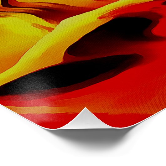 Hete en koude elementen Acrylzuur Abstract Poster (Hoek)