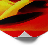 Hete en koude elementen Acrylzuur Abstract Poster (Hoek)