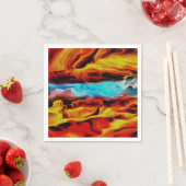 Hete en koude elementen Acrylzuur Abstract Servet (Insitu)
