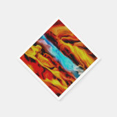 Hete en koude elementen Acrylzuur Abstract Servet (Hoek)