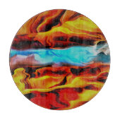 Hete en koude elementen Acrylzuur Abstract Snijplank (Voorkant)