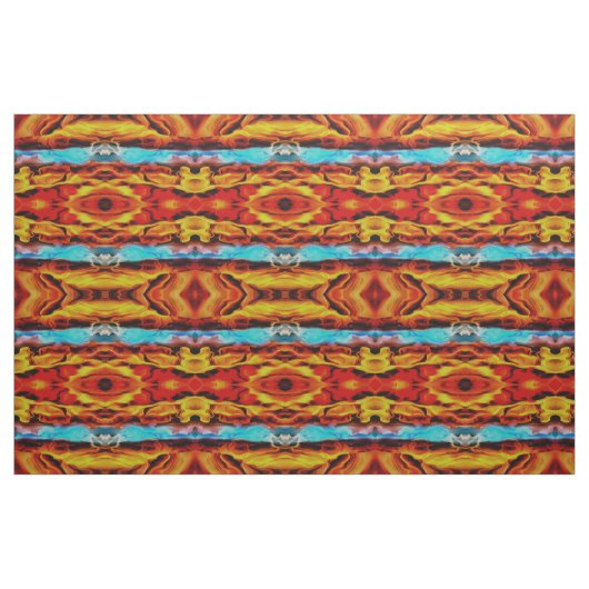 Hete en koude elementen Acrylzuur Abstract Stof (Fat Quarter)