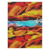 Hete en koude elementen Acrylzuur Abstract Tafelkleed (Voorkant)
