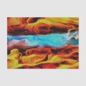 Hete en koude elementen Acrylzuur Abstract Tissuepapier (Voorkant)