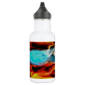 Hete en koude elementen Acrylzuur Abstract Waterfles (Rechts)