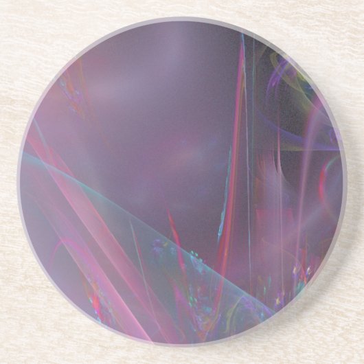 Hete en koude roze zandsteen onderzetter (Voorkant)