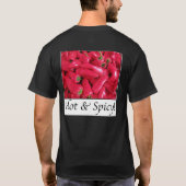 Hete en Spicy Red Peppers T-shirt (Achterkant)