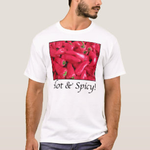 Hete en Spicy Red Peppers T-shirt