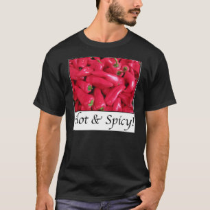 Hete en Spicy Red Peppers T-shirt