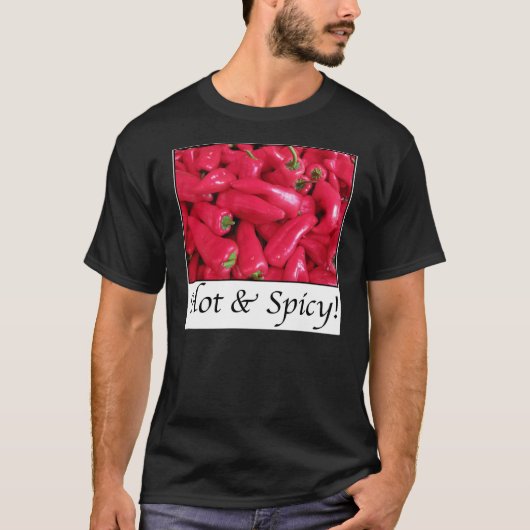 Hete en Spicy Red Peppers T-shirt (Voorkant)
