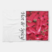 Hete en Spicy Red Peppers Theedoek (Horizontaal)