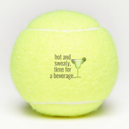 Hete en zweterige tijd voor een drankje Margarita Tennisballen