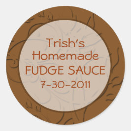 Hete Fudge Sauce of Chocolade Sauce Etiketten