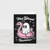 Hete Geest Summer Flamingo Geest Summerween Kaart (Voorkant)