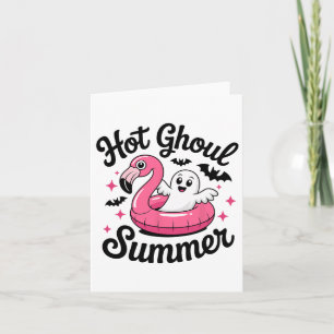 Hete Geest Summer Halloween Geest Zwembad Feestje Kaart