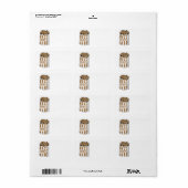 hete geroosterde pinda's etiket (Full Sheet)