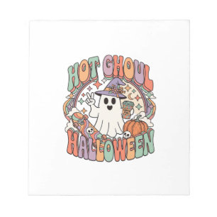 Hete Ghoul Halloween Geest Heksenhoed Skateboard Notitieblok