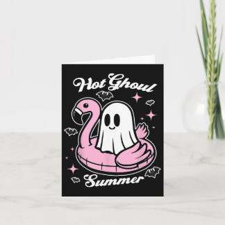 Hete Ghoul Zomer Flamingo Geest Summerween  Kaart