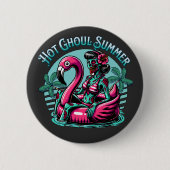 Hete ghoul zomer ronde button 5,7 cm (Voorkant)