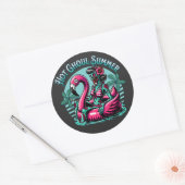 Hete ghoul zomer ronde sticker (Envelop)