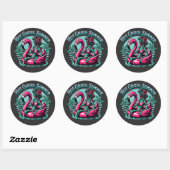 Hete ghoul zomer ronde sticker (Vel)