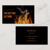 Hete gitaren 🔥🎸 visitekaartje (Voorkant / Achterkant)