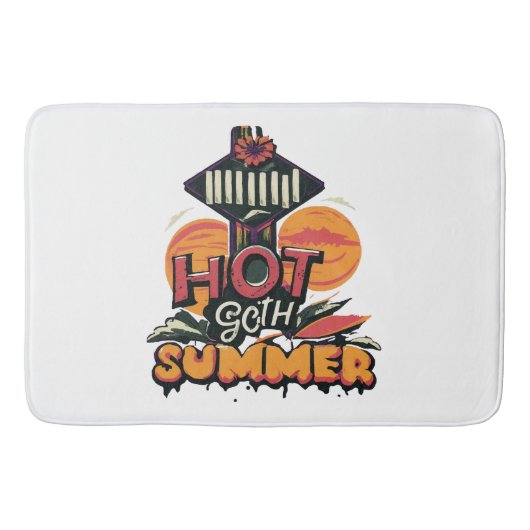 Hete Goth Zomer Chic Badmat (Voorkant)