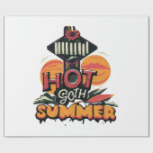 Hete Goth Zomer Chic Cadeaupapier (Vlak)