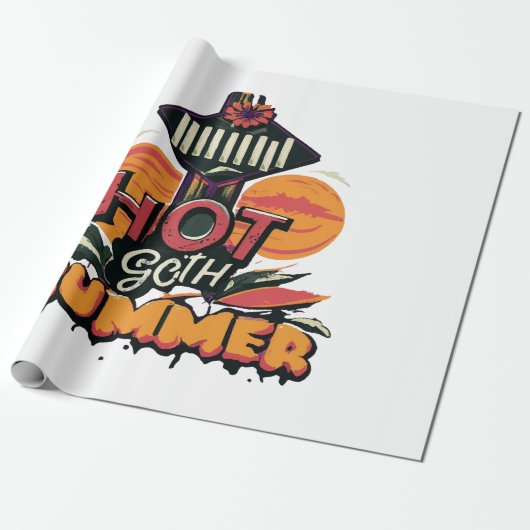 Hete Goth Zomer Chic Cadeaupapier (Uitgerold)