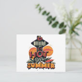 Hete Goth Zomer Chic  Feestdagenkaart (Staand voorkant)