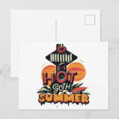 Hete Goth Zomer Chic  Feestdagenkaart (Voorkant / Achterkant)
