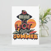 Hete Goth Zomer Chic Kaart (Staand voorkant)