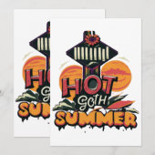 Hete Goth Zomer Chic Kaart (Voorkant / Achterkant)