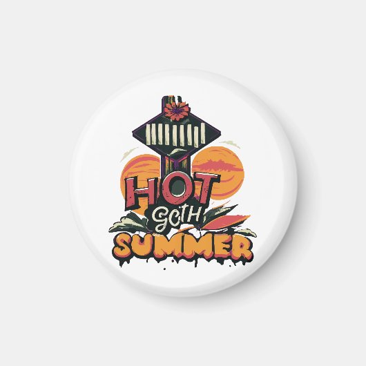 Hete Goth Zomer Chic  Magneet (Voorkant)