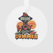 Hete Goth Zomer Chic Ornament (achterkant)
