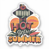 Hete Goth Zomer Chic Sticker (Voorkant)