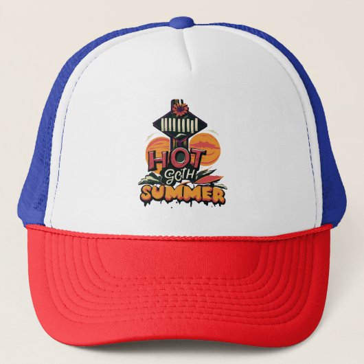 Hete Goth Zomer Chic Trucker Pet (Voorkant)