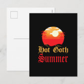 hete goth zomer  feestdagenkaart (Voorkant / Achterkant)
