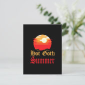 hete goth zomer  feestdagenkaart (Staand voorkant)