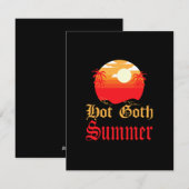hete goth zomer  feestdagenkaart (Voorkant / Achterkant)