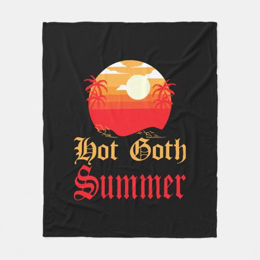 hete goth zomer  fleece deken (Voorkant)
