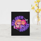 Hete goth zomer _ Goth _ y2k _ Gotisch Kaart (Gele Bloem)