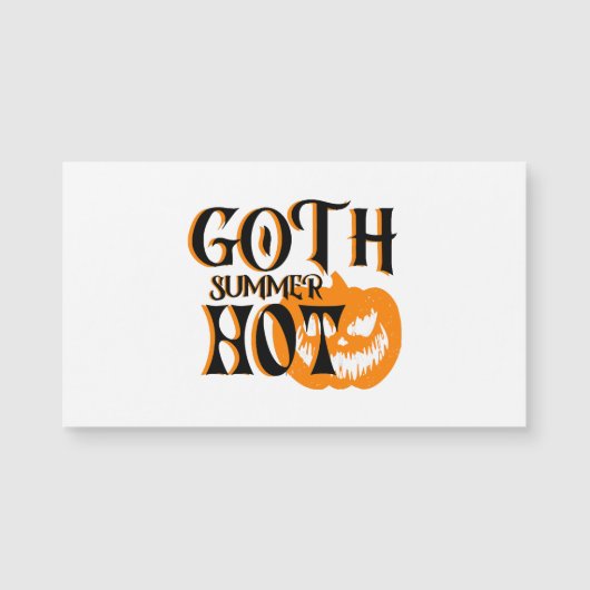 Hete Goth Zomer-Horror Lachende Pompoen (Voorkant)