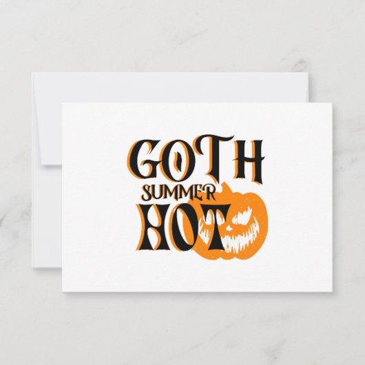 Hete Goth Zomer-Horror Lachende Pompoen (Voorkant)